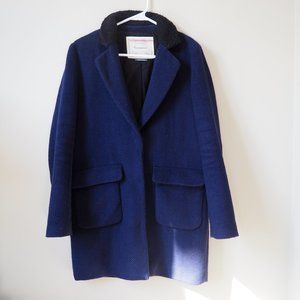 Anthropologie Cartonnier Navy coat XS